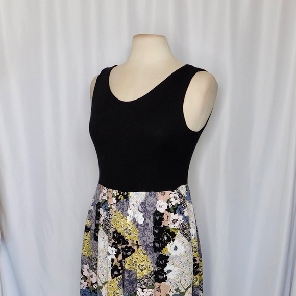 NICOLE MILLER Retro Patchwork Tank Dress Maxi Pockets Summer Bohemian Medium - Picture 6 of 12
